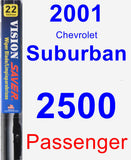 Passenger Wiper Blade for 2001 Chevrolet Suburban 2500 - Vision Saver