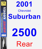 Rear Wiper Blade for 2001 Chevrolet Suburban 2500 - Vision Saver