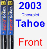 Front Wiper Blade Pack for 2003 Chevrolet Tahoe - Vision Saver