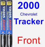 Front Wiper Blade Pack for 2000 Chevrolet Tracker - Vision Saver
