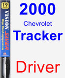 Driver Wiper Blade for 2000 Chevrolet Tracker - Vision Saver