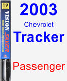 Passenger Wiper Blade for 2003 Chevrolet Tracker - Vision Saver