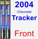 Front Wiper Blade Pack for 2004 Chevrolet Tracker - Vision Saver