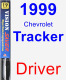 Driver Wiper Blade for 1999 Chevrolet Tracker - Vision Saver