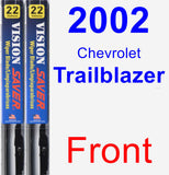 Front Wiper Blade Pack for 2002 Chevrolet Trailblazer - Vision Saver