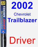 Driver Wiper Blade for 2002 Chevrolet Trailblazer - Vision Saver