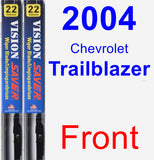 Front Wiper Blade Pack for 2004 Chevrolet Trailblazer - Vision Saver