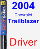 Driver Wiper Blade for 2004 Chevrolet Trailblazer - Vision Saver