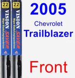 Front Wiper Blade Pack for 2005 Chevrolet Trailblazer - Vision Saver