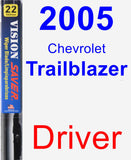 Driver Wiper Blade for 2005 Chevrolet Trailblazer - Vision Saver