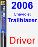 Driver Wiper Blade for 2006 Chevrolet Trailblazer - Vision Saver