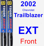 Front Wiper Blade Pack for 2002 Chevrolet Trailblazer EXT - Vision Saver