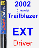 Driver Wiper Blade for 2002 Chevrolet Trailblazer EXT - Vision Saver