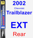 Rear Wiper Blade for 2002 Chevrolet Trailblazer EXT - Vision Saver