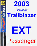 Passenger Wiper Blade for 2003 Chevrolet Trailblazer EXT - Vision Saver