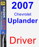 Driver Wiper Blade for 2007 Chevrolet Uplander - Vision Saver