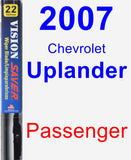 Passenger Wiper Blade for 2007 Chevrolet Uplander - Vision Saver