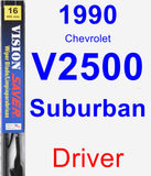 Driver Wiper Blade for 1990 Chevrolet V2500 Suburban - Vision Saver