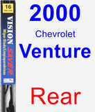Rear Wiper Blade for 2000 Chevrolet Venture - Vision Saver