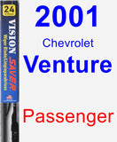 Passenger Wiper Blade for 2001 Chevrolet Venture - Vision Saver
