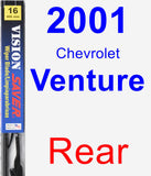 Rear Wiper Blade for 2001 Chevrolet Venture - Vision Saver