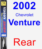 Rear Wiper Blade for 2002 Chevrolet Venture - Vision Saver