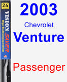 Passenger Wiper Blade for 2003 Chevrolet Venture - Vision Saver