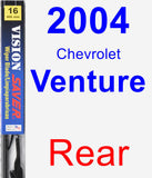 Rear Wiper Blade for 2004 Chevrolet Venture - Vision Saver
