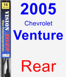 Rear Wiper Blade for 2005 Chevrolet Venture - Vision Saver