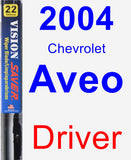 Driver Wiper Blade for 2004 Chevrolet Aveo - Vision Saver