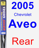 Rear Wiper Blade for 2005 Chevrolet Aveo - Vision Saver