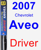 Driver Wiper Blade for 2007 Chevrolet Aveo - Vision Saver