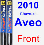 Front Wiper Blade Pack for 2010 Chevrolet Aveo - Vision Saver