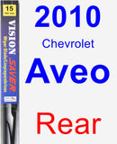 Rear Wiper Blade for 2010 Chevrolet Aveo - Vision Saver