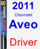 Driver Wiper Blade for 2011 Chevrolet Aveo - Vision Saver
