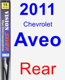 Rear Wiper Blade for 2011 Chevrolet Aveo - Vision Saver