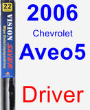 Driver Wiper Blade for 2006 Chevrolet Aveo5 - Vision Saver