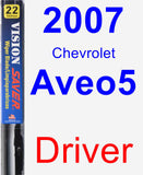 Driver Wiper Blade for 2007 Chevrolet Aveo5 - Vision Saver