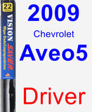 Driver Wiper Blade for 2009 Chevrolet Aveo5 - Vision Saver