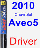 Driver Wiper Blade for 2010 Chevrolet Aveo5 - Vision Saver