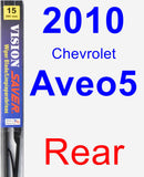 Rear Wiper Blade for 2010 Chevrolet Aveo5 - Vision Saver