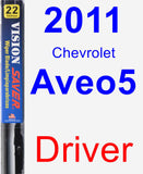 Driver Wiper Blade for 2011 Chevrolet Aveo5 - Vision Saver