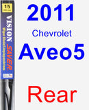 Rear Wiper Blade for 2011 Chevrolet Aveo5 - Vision Saver