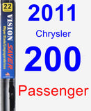 Passenger Wiper Blade for 2011 Chrysler 200 - Vision Saver