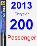 Passenger Wiper Blade for 2013 Chrysler 200 - Vision Saver
