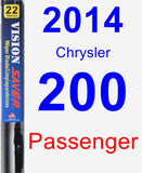 Passenger Wiper Blade for 2014 Chrysler 200 - Vision Saver