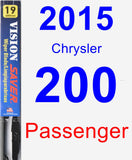 Passenger Wiper Blade for 2015 Chrysler 200 - Vision Saver