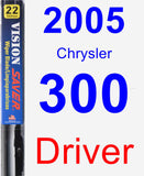 Driver Wiper Blade for 2005 Chrysler 300 - Vision Saver
