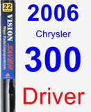 Driver Wiper Blade for 2006 Chrysler 300 - Vision Saver