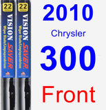 Front Wiper Blade Pack for 2010 Chrysler 300 - Vision Saver